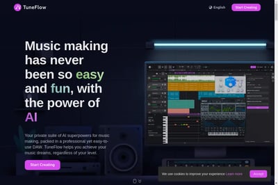 TuneFlow - Intelligente Musikproduktionsplattform preview